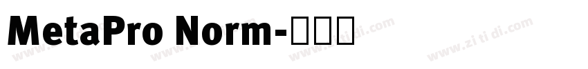 MetaPro Norm字体转换